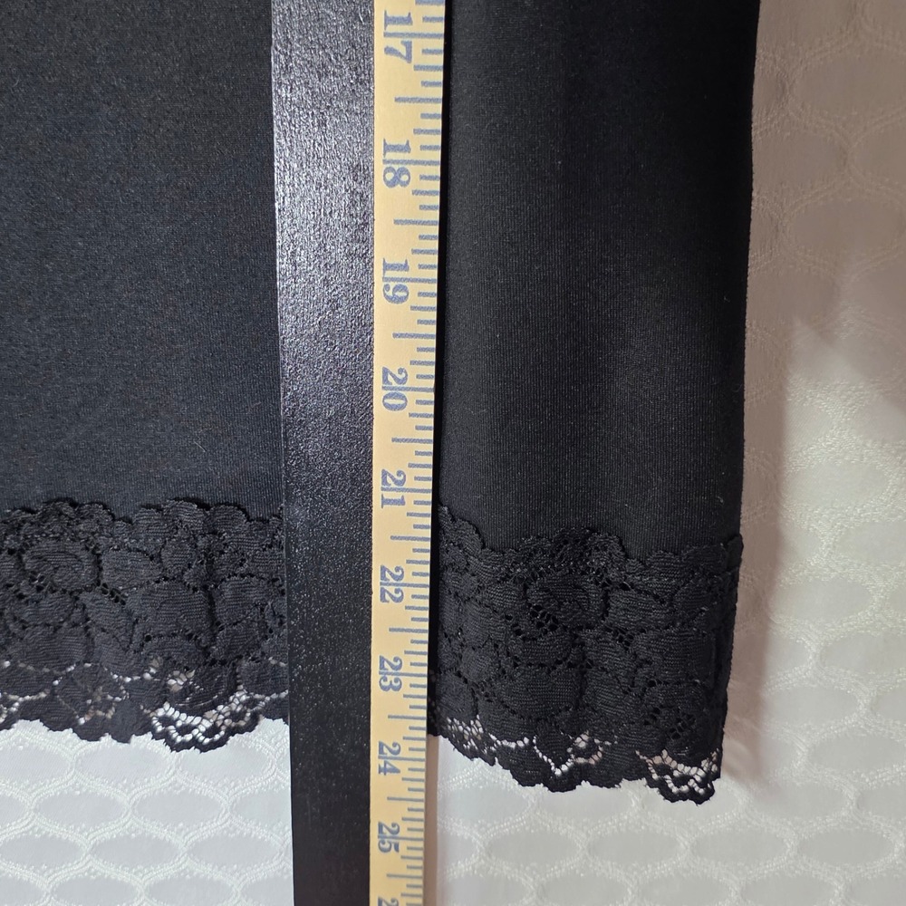 White House Black Market Lace Trim Camisoles Lot of 2 Black Grey Medium - Picture 6 of 10